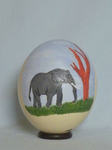 Straußenei Elefant